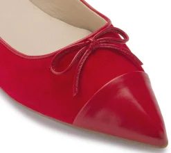 Ballerinas|Horsch Schuhe Ballerina in Übergrößen Rot