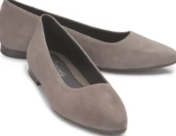 Ballerinas|Horsch Schuhe Ballerina in Übergrößen Beige