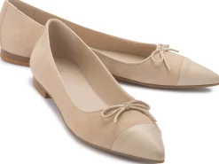 Ballerinas|Horsch Schuhe Ballerina in Übergrößen Beige