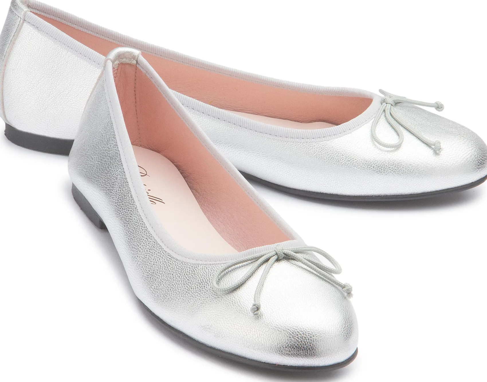Ballerinas|Horsch Schuhe Ballerina in Übergrößen Silber