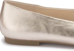 Ballerinas|Gabor Ballerina in Übergrößen Gold