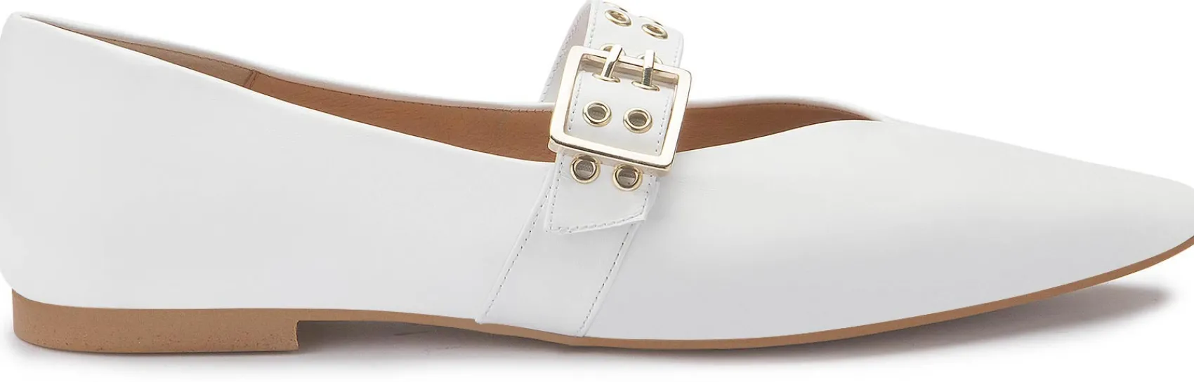 Ballerinas|Horsch Schuhe Ballerina in Übergrößen Weiß