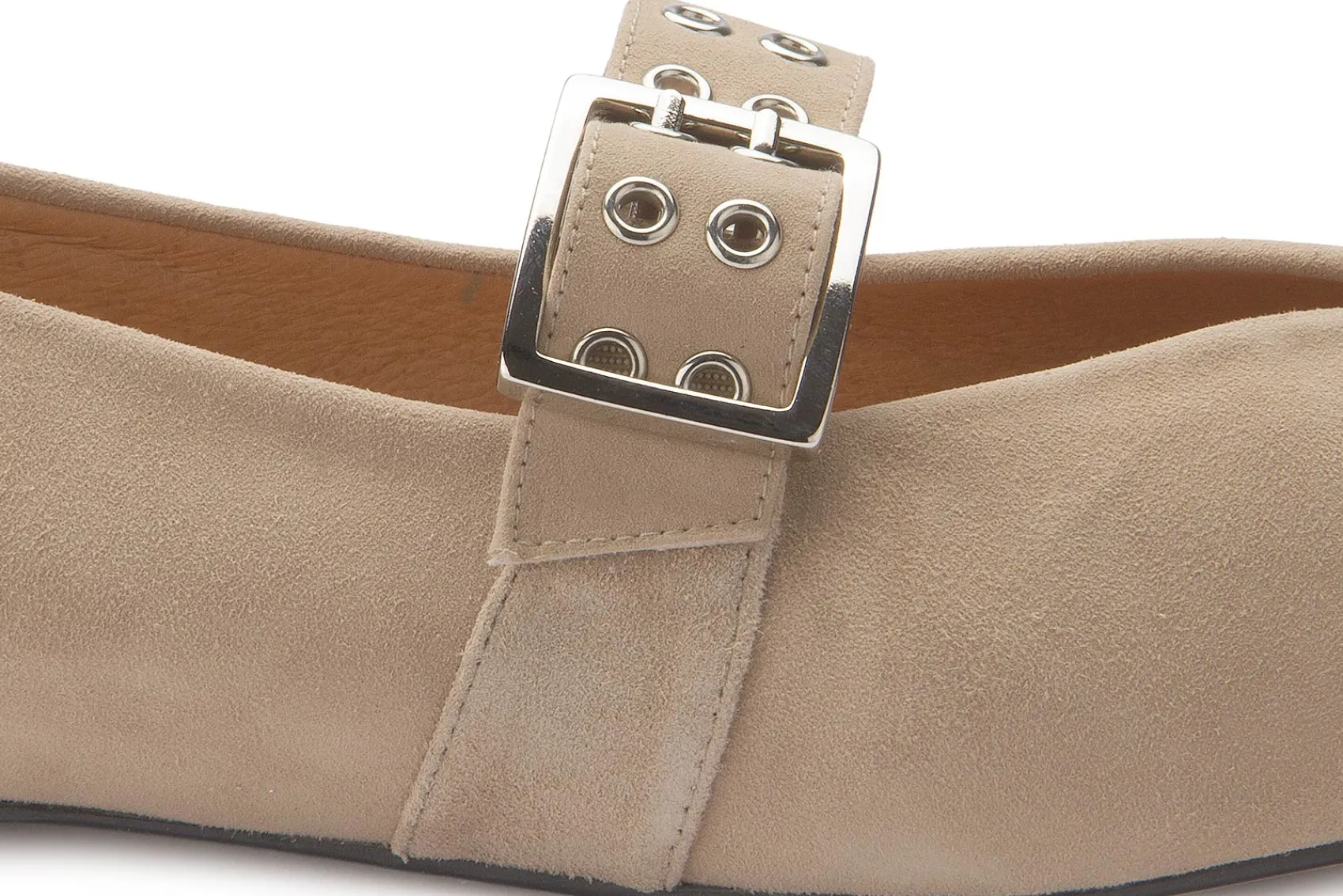 Ballerinas|Horsch Schuhe Ballerina in Übergrößen Beige