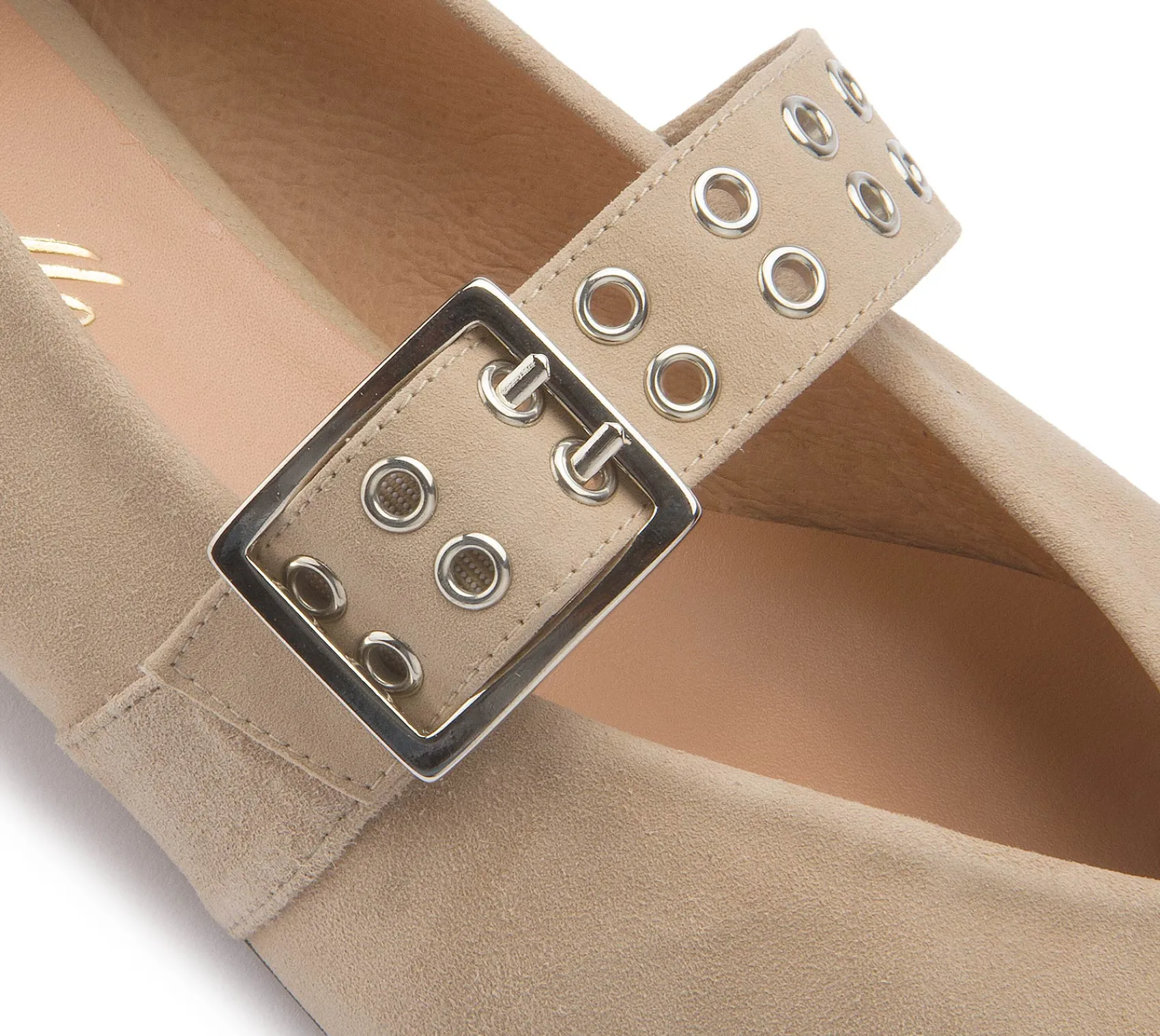 Ballerinas|Horsch Schuhe Ballerina in Übergrößen Beige