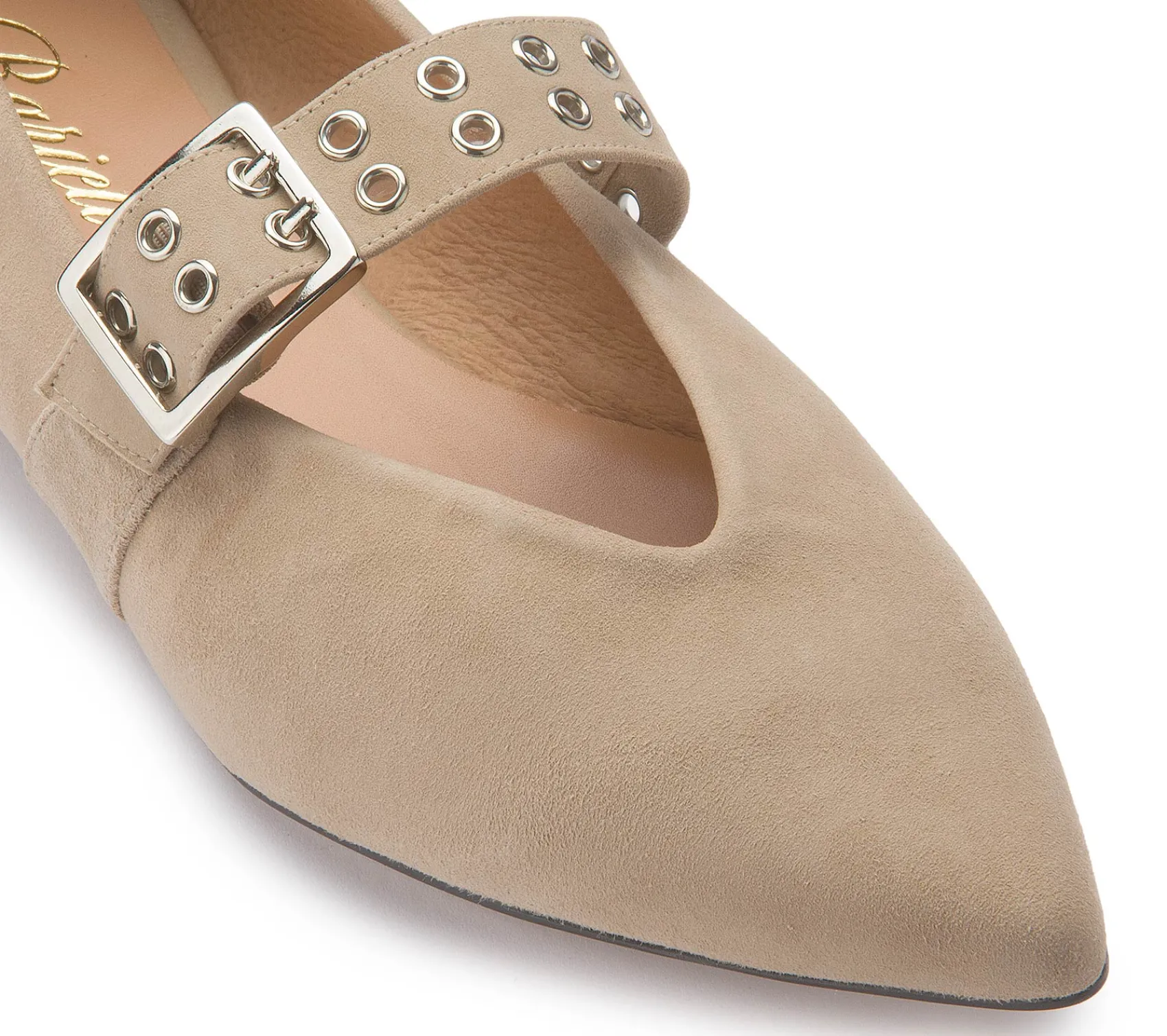 Ballerinas|Horsch Schuhe Ballerina in Übergrößen Beige