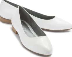 Ballerinas|Horsch Schuhe Ballerina in Übergrößen Weiß