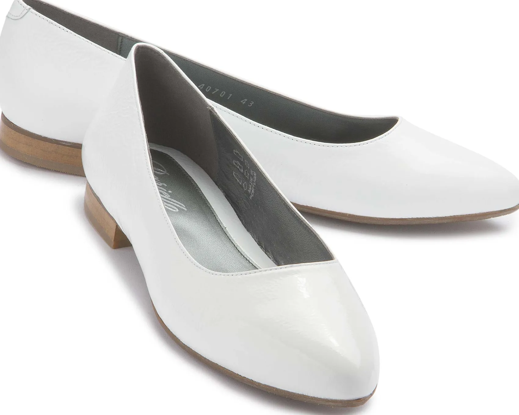 Ballerinas|Horsch Schuhe Ballerina in Übergrößen Weiß