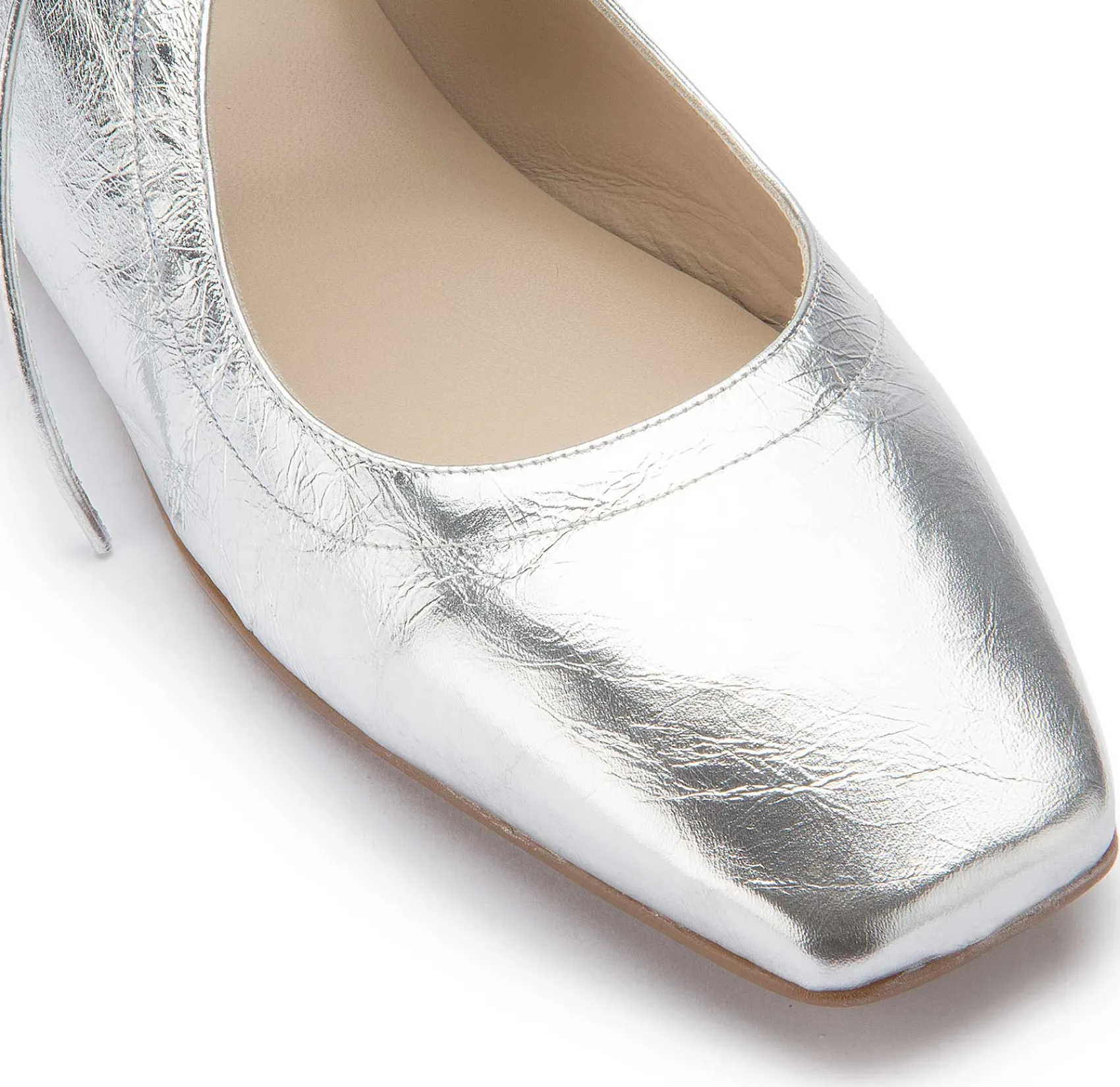 Ballerinas|Horsch Schuhe Ballerina in Übergrößen Silber