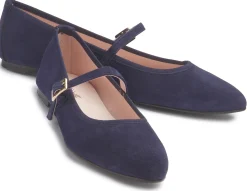 Ballerinas|Horsch Schuhe Ballerina in Übergrößen Blau