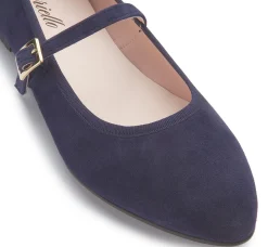 Ballerinas|Horsch Schuhe Ballerina in Übergrößen Blau