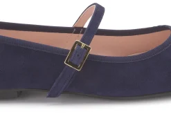 Ballerinas|Horsch Schuhe Ballerina in Übergrößen Blau