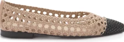Ballerinas|Horsch Schuhe Ballerina in Übergrößen Beige