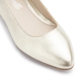 Ballerinas|Horsch Schuhe Ballerina in Übergrößen Gold