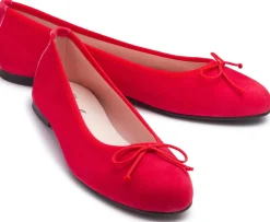 Ballerinas|Horsch Schuhe Ballerina in Übergrößen Rot
