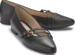 Ballerinas|Horsch Schuhe Ballerina in Übergrößen Schwarz