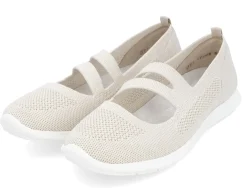Ballerinas|Remonte Ballerina in Übergrößen Beige