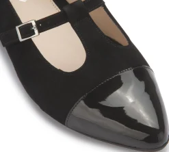 Ballerinas|Horsch Schuhe Ballerina in Übergrößen Schwarz