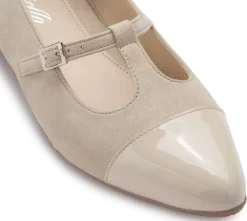 Ballerinas|Horsch Schuhe Ballerina in Übergrößen Beige