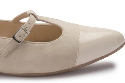 Ballerinas|Horsch Schuhe Ballerina in Übergrößen Beige