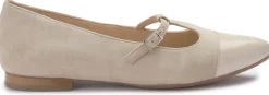 Ballerinas|Horsch Schuhe Ballerina in Übergrößen Beige