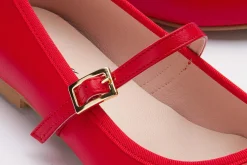 Ballerinas|Horsch Schuhe Ballerina in Übergrößen Rot