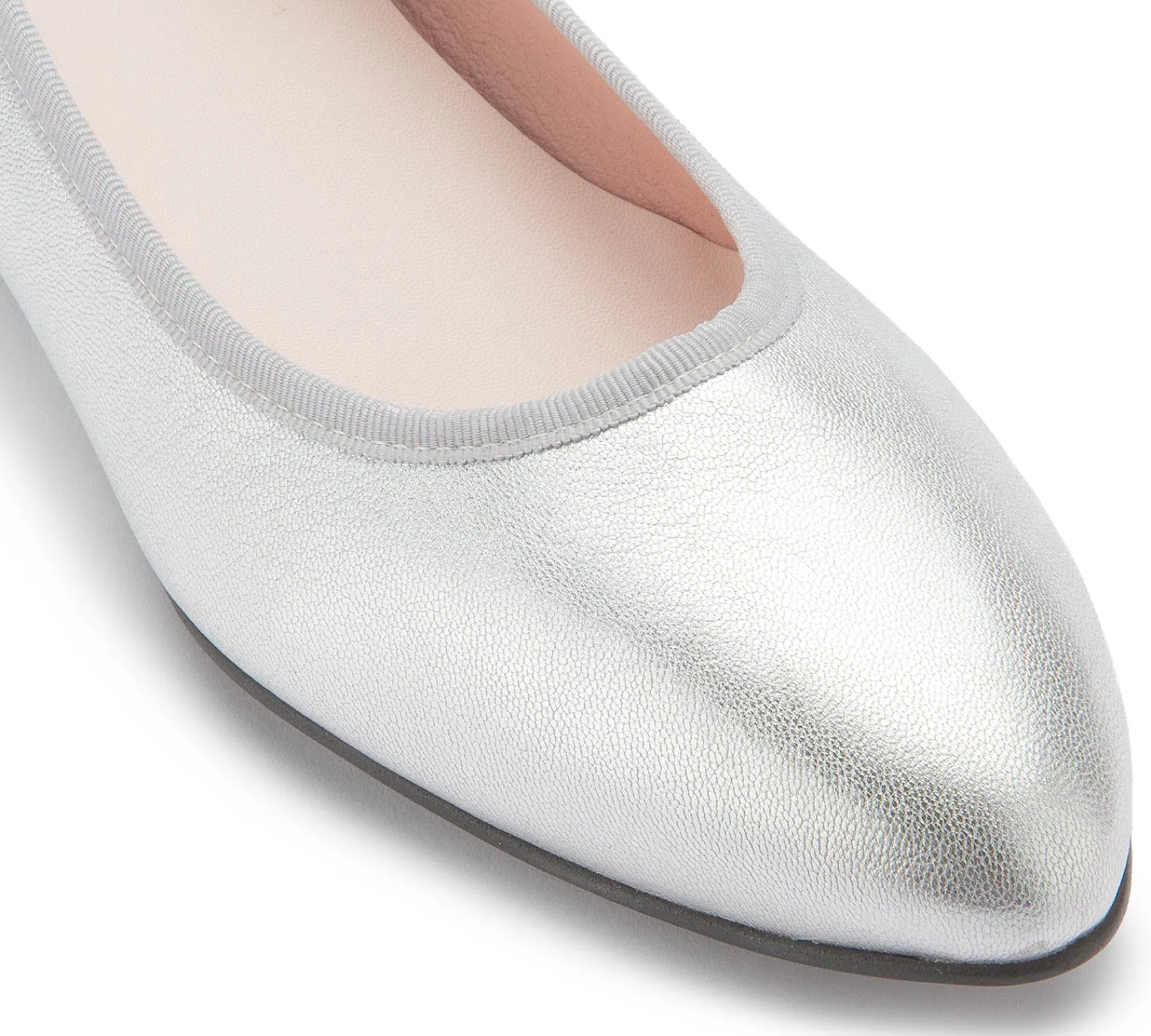 Ballerinas|Horsch Schuhe Ballerina in Übergrößen Silber