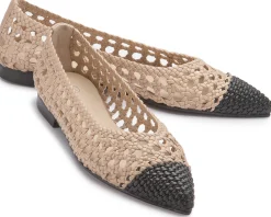 Ballerinas|Horsch Schuhe Ballerina in Untergrößen Beige
