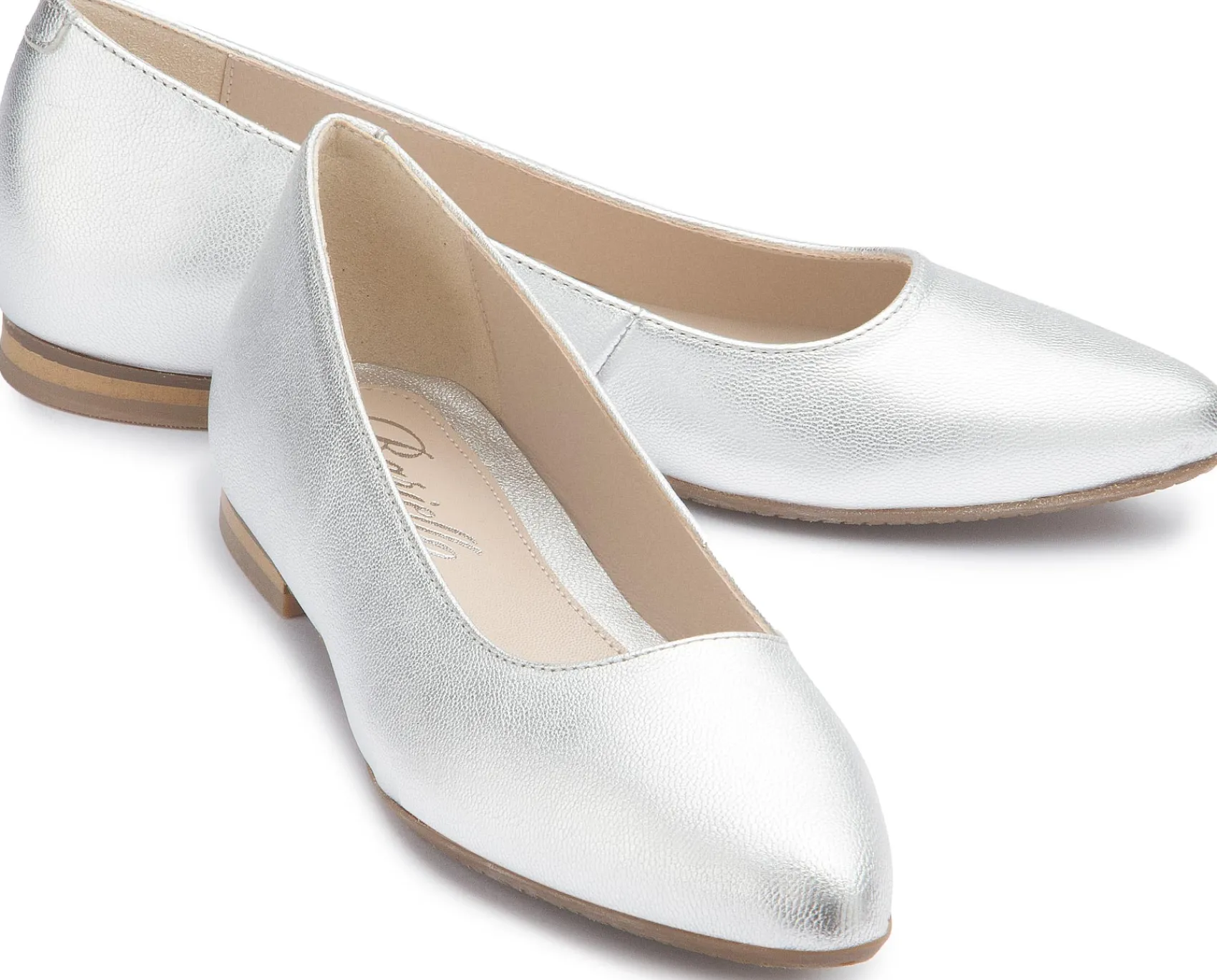 Ballerinas|Horsch Schuhe Ballerina in Untergrößen Silber