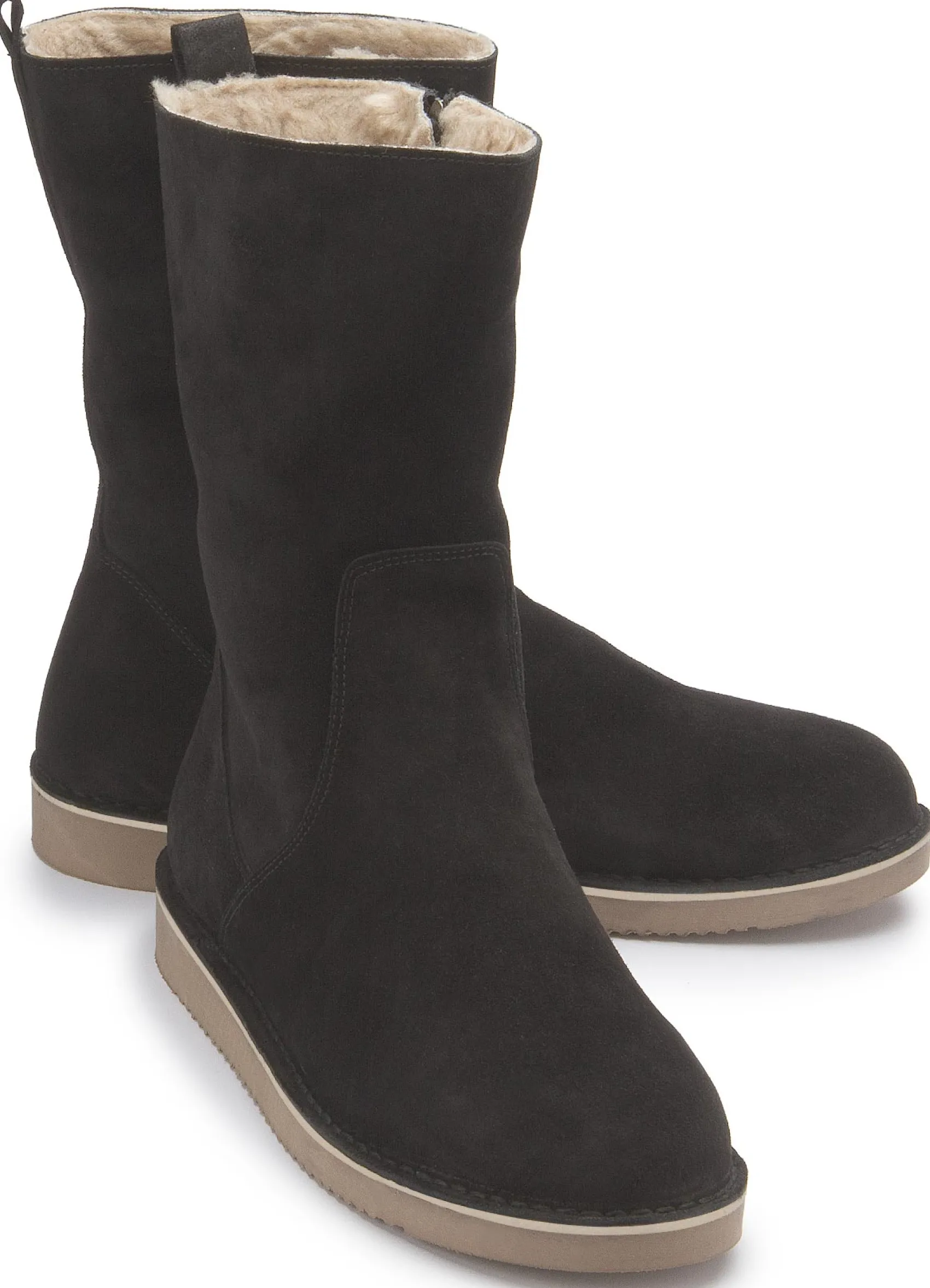 Stiefeletten|Boots|Horsch Schuhe Boot in Übergrößen Schwarz