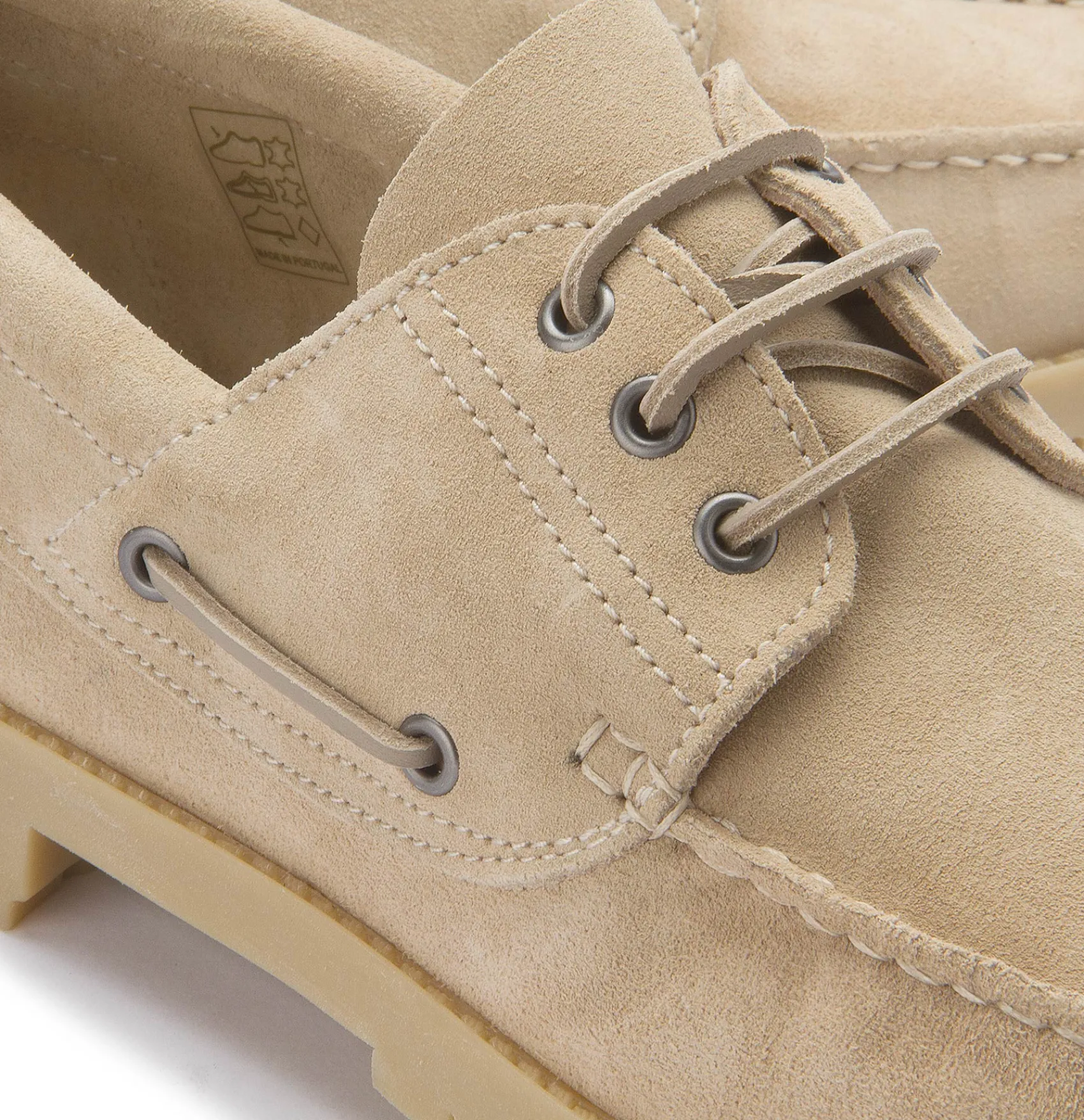 Schnürschuhe|Bootsschuhe|Horsch Schuhe Bootsschuh in Übergrößen Beige
