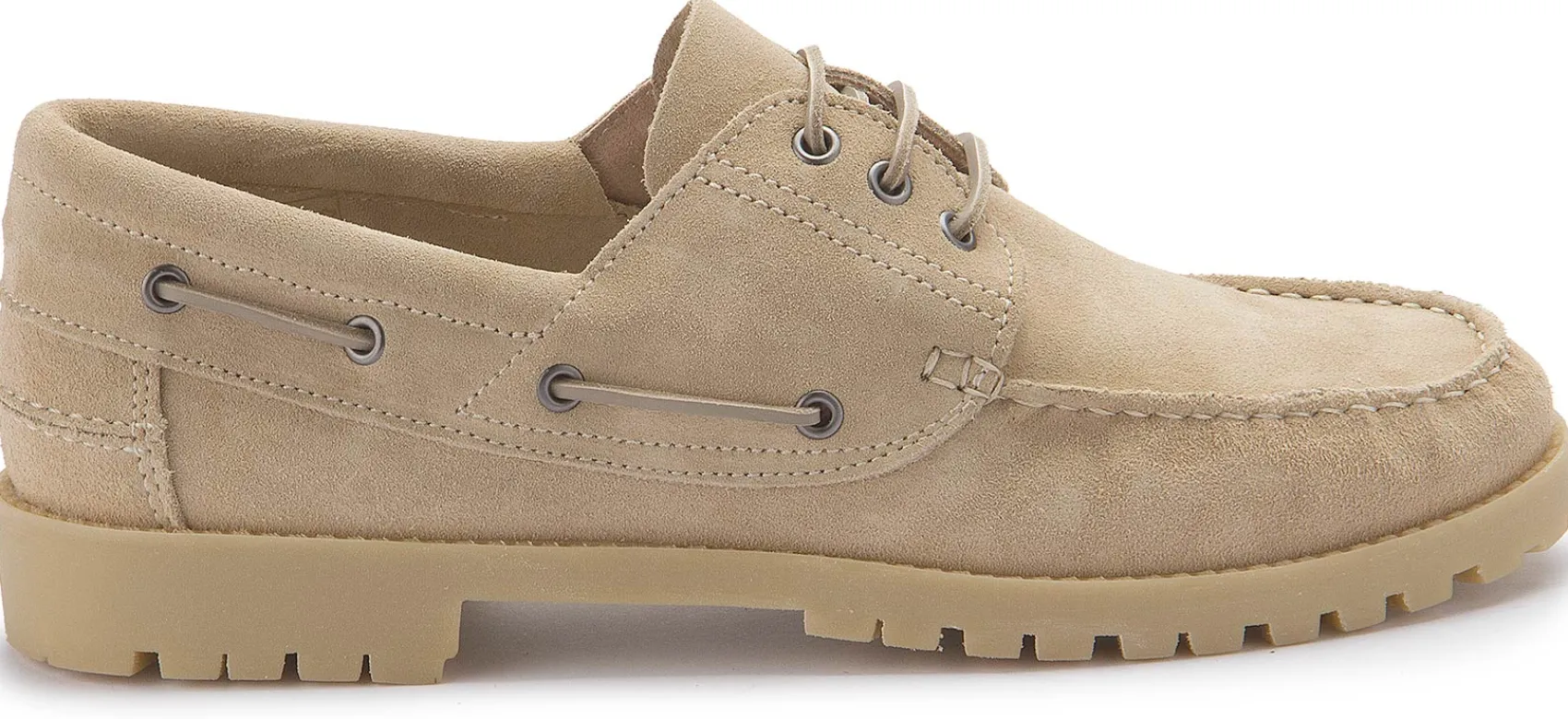 Schnürschuhe|Bootsschuhe|Horsch Schuhe Bootsschuh in Übergrößen Beige