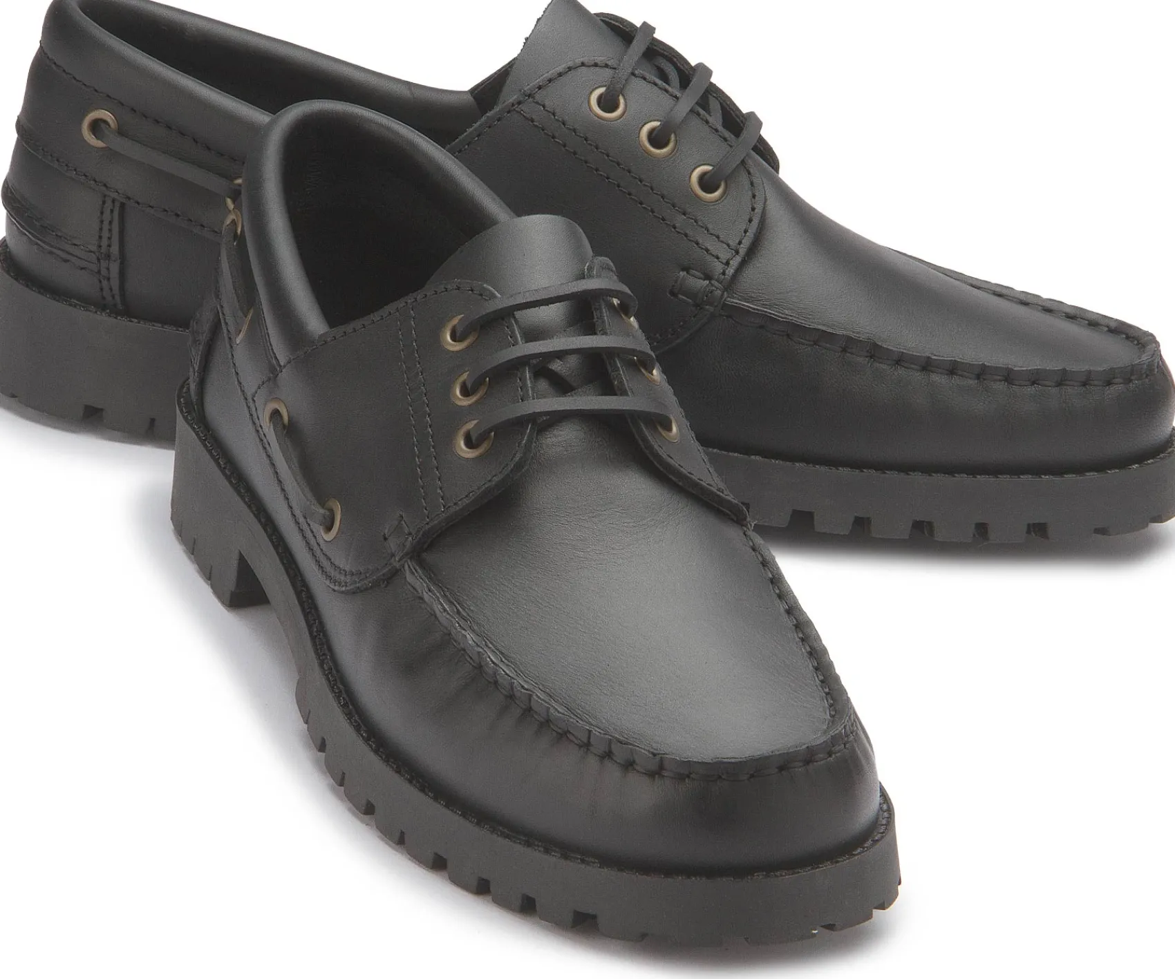 Schnürschuhe|Bootsschuhe|Horsch Schuhe Bootsschuh in Übergrößen Schwarz