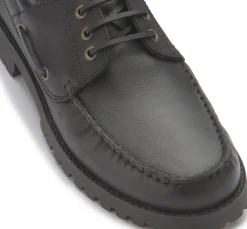 Schnürschuhe|Bootsschuhe|Horsch Schuhe Bootsschuh in Übergrößen Schwarz