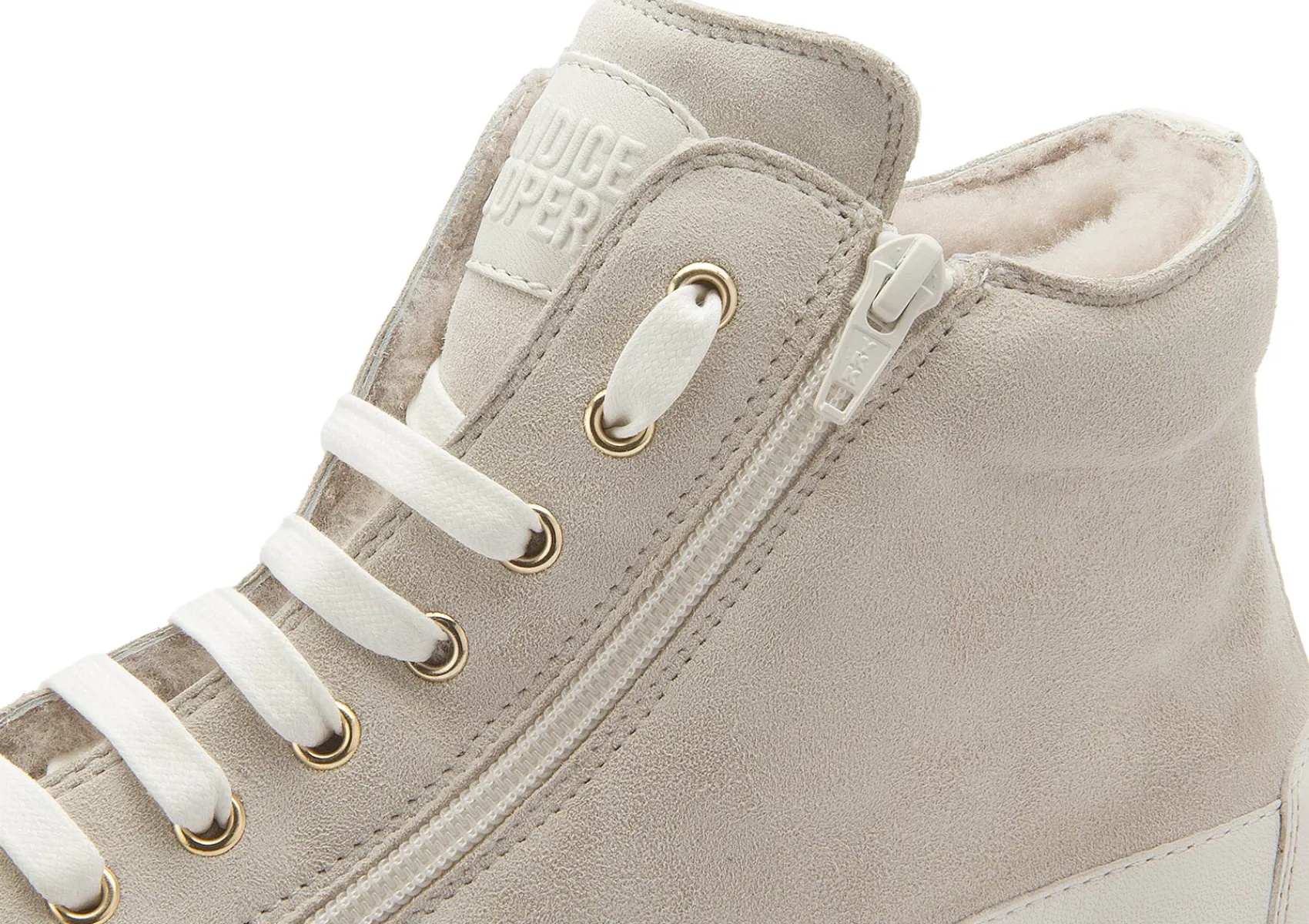 Stiefeletten|Sneaker|Candice Cooper High-Top-Sneaker in Übergrößen Weiß