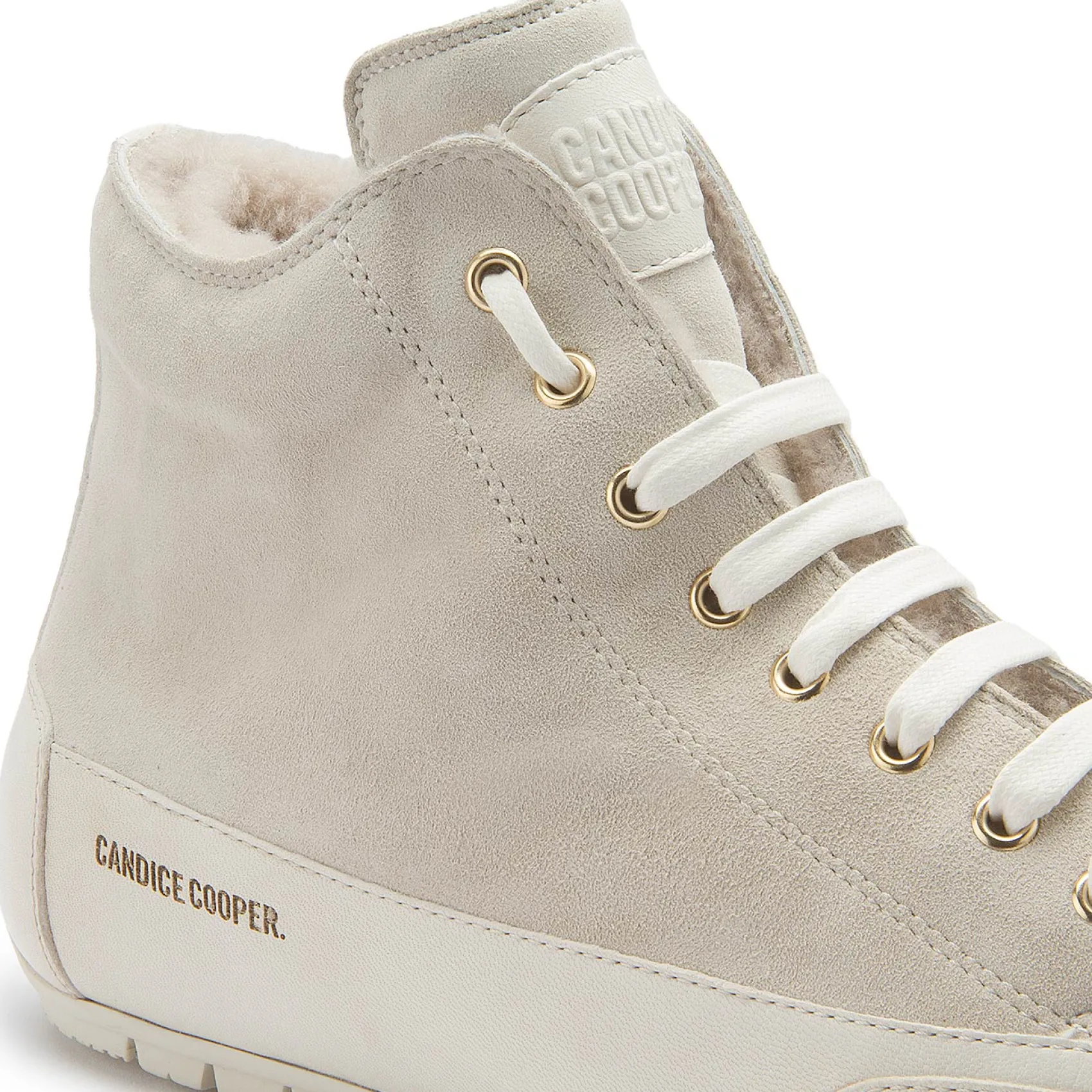 Stiefeletten|Sneaker|Candice Cooper High-Top-Sneaker in Übergrößen Weiß