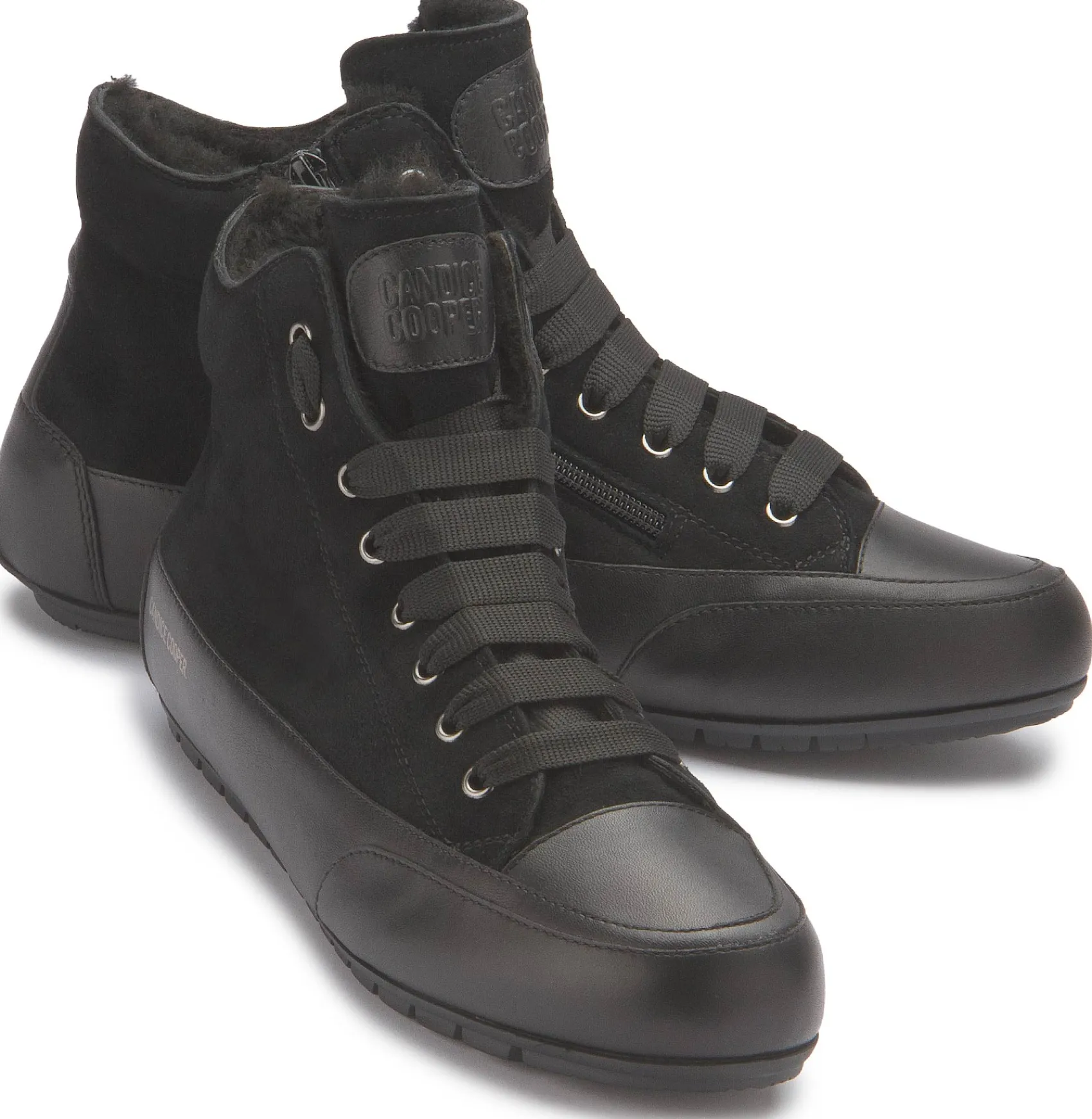 Stiefeletten|Sneaker|Candice Cooper High-Top-Sneaker in Übergrößen Schwarz
