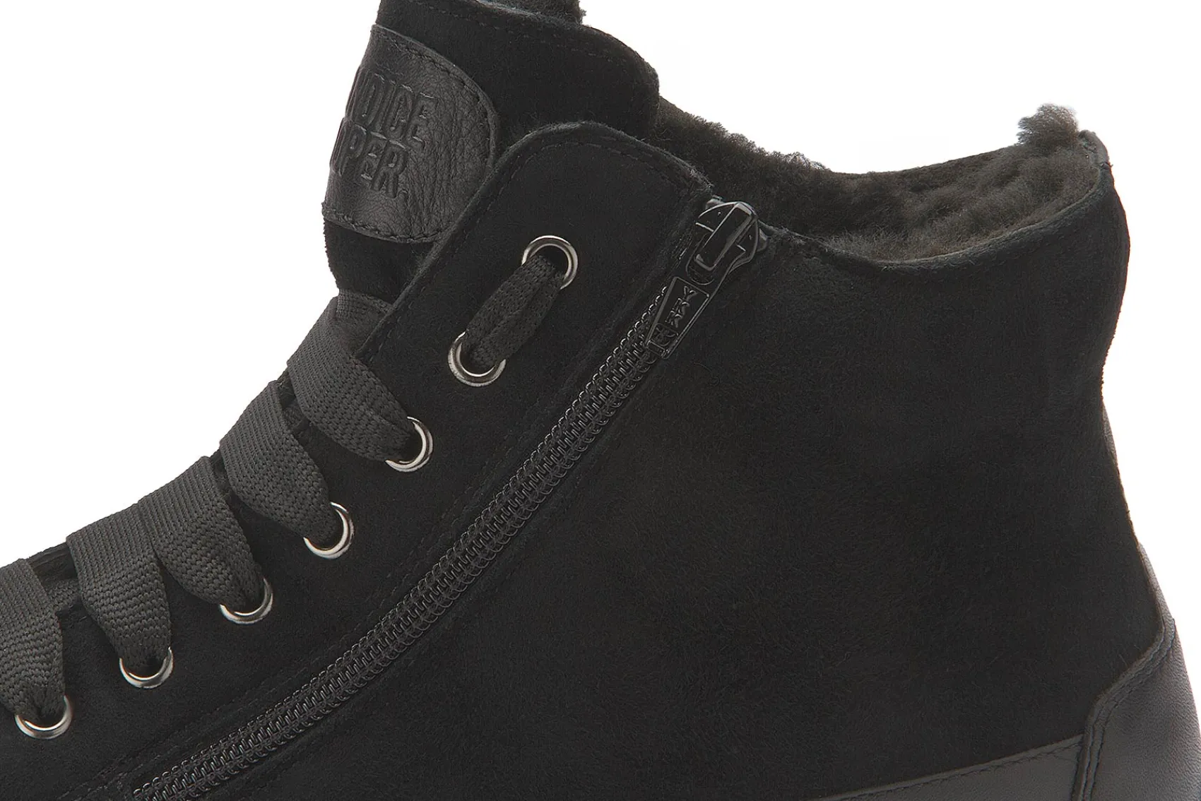 Stiefeletten|Sneaker|Candice Cooper High-Top-Sneaker in Übergrößen Schwarz
