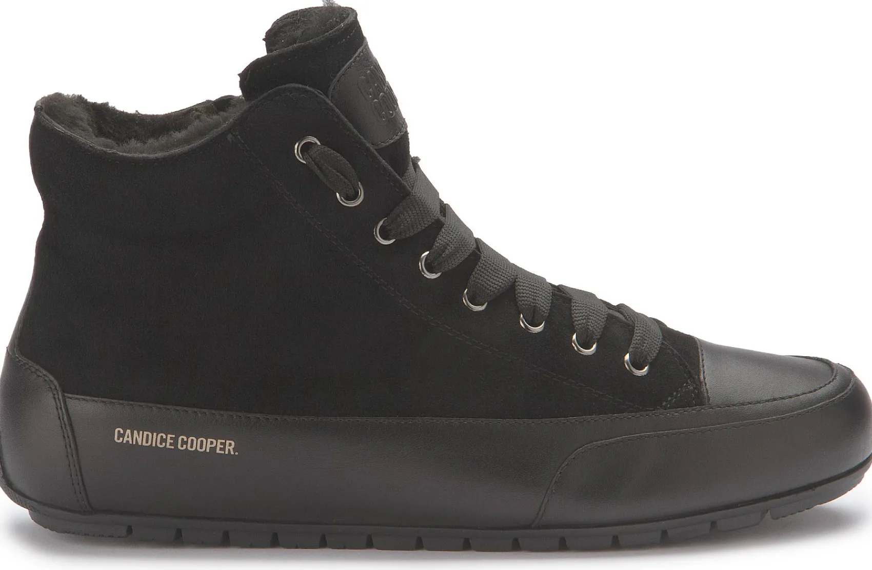 Stiefeletten|Sneaker|Candice Cooper High-Top-Sneaker in Übergrößen Schwarz