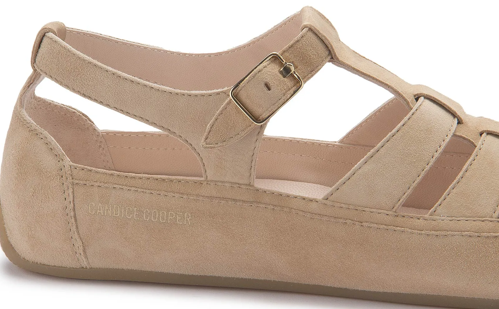 Sandalen|Candice Cooper Sandale in Übergrößen Beige