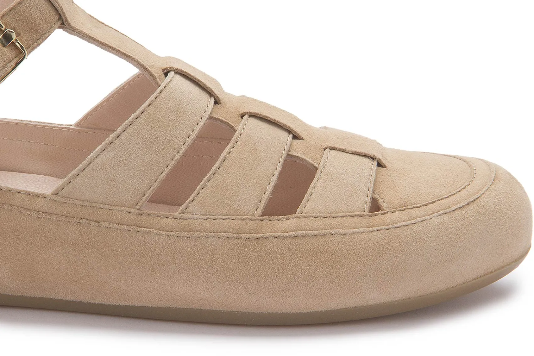Sandalen|Candice Cooper Sandale in Übergrößen Beige