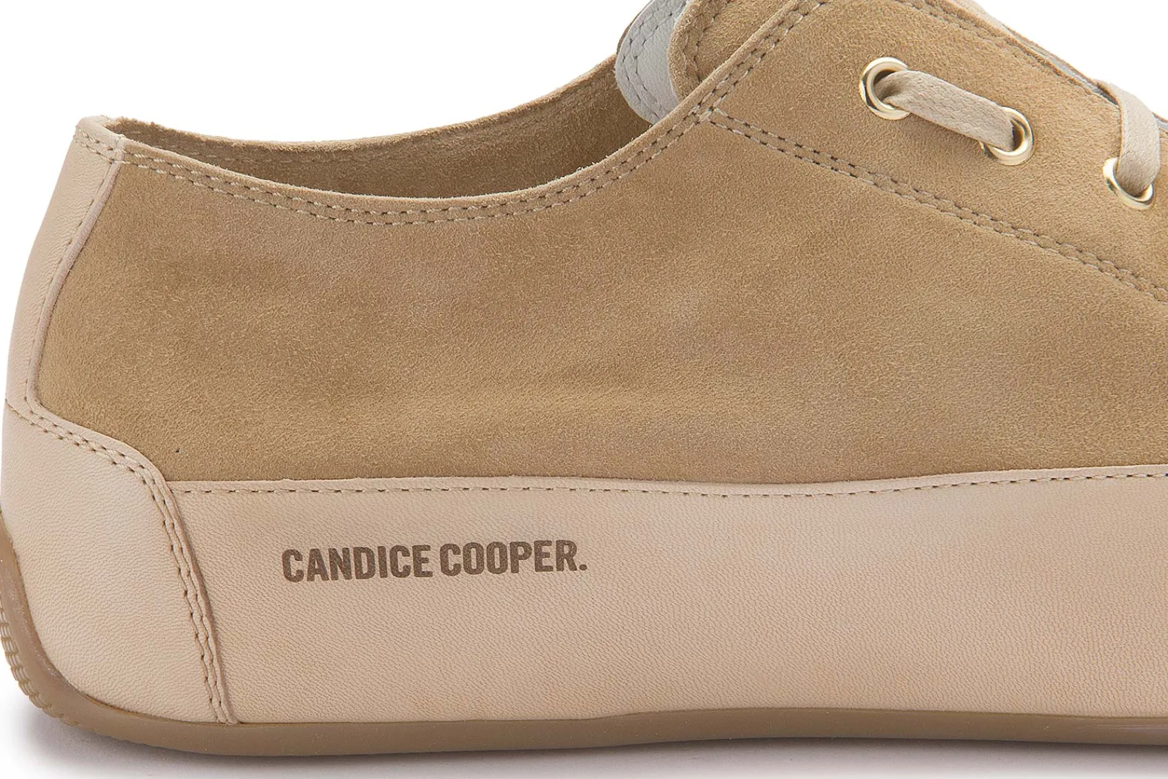 Sneaker|Schnürschuhe|Candice Cooper Sneaker in Übergrößen Beige