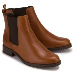 Stiefeletten|Horsch Schuhe Chelsea Boot in Übergrößen Braun