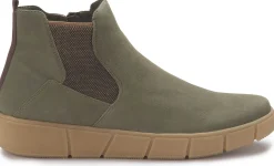 Stiefeletten|Remonte Chelsea Boot in Übergrößen Grün