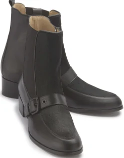 Stiefeletten|Horsch Schuhe Chelsea Boot in Übergrößen Schwarz