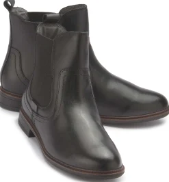 Stiefeletten|Tamaris Chelsea Boot in Übergrößen Schwarz