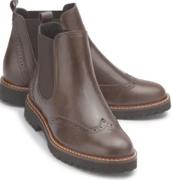 Stiefeletten|Horsch Schuhe Chelsea Boot in Übergrößen Braun