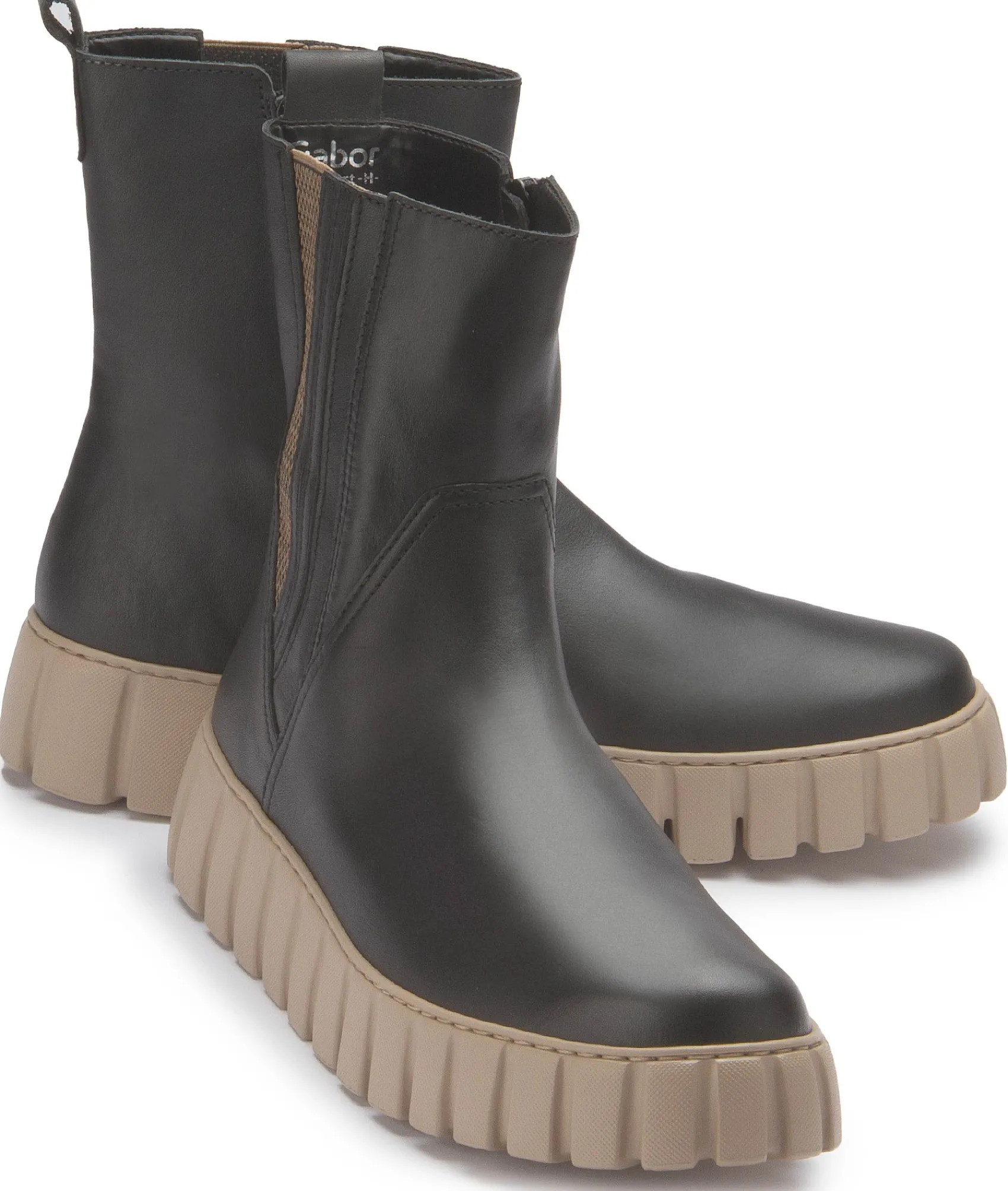 Stiefeletten|Gabor Chelsea Boot in Übergrößen Schwarz