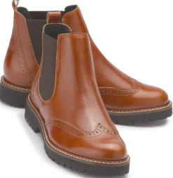 Stiefeletten|Horsch Schuhe Chelsea Boot in Übergrößen Braun