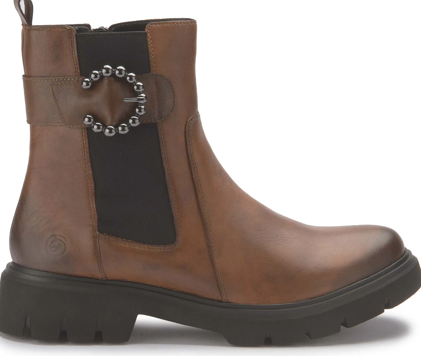 Stiefeletten|Remonte Chelsea Boot in Übergrößen Braun