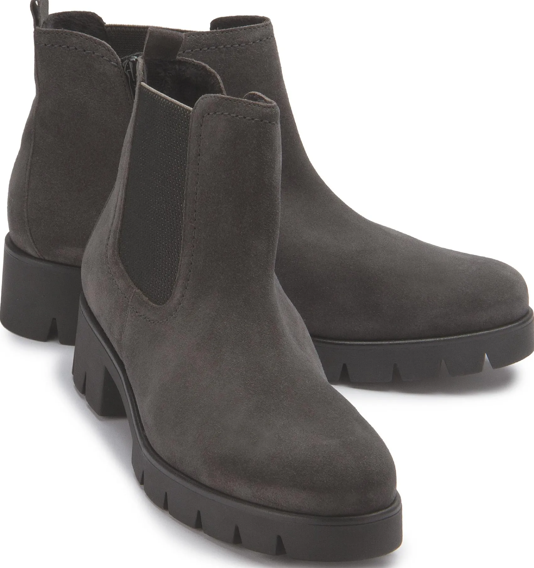 Stiefeletten|Gabor Chelsea Boot in Übergrößen Grau